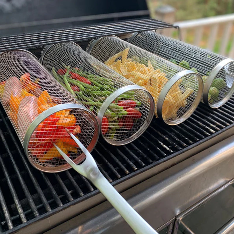 Cilindrische barbecuemand