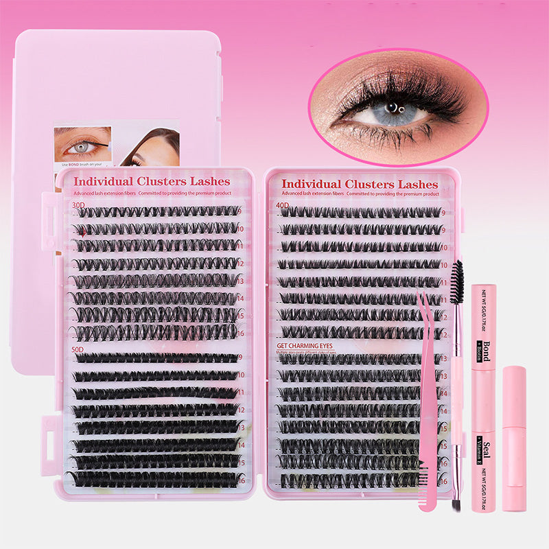 Natuurlijke luchtige set met valse wimperextensions