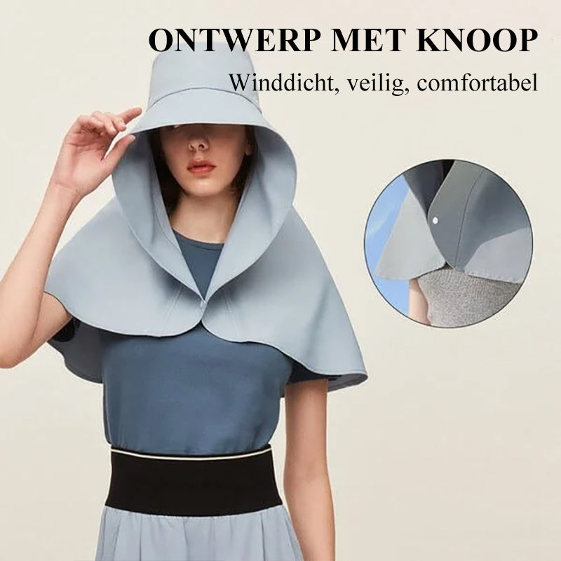 Modieuze dameshoed met uv-bescherming