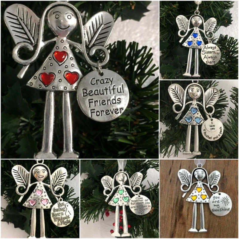 Gek Mooie Vrienden Voor Altijd - Engel Ornament Kerstcadeau