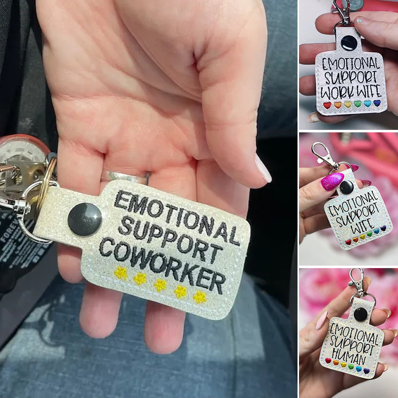 Emotionele steun collega sleutelhanger