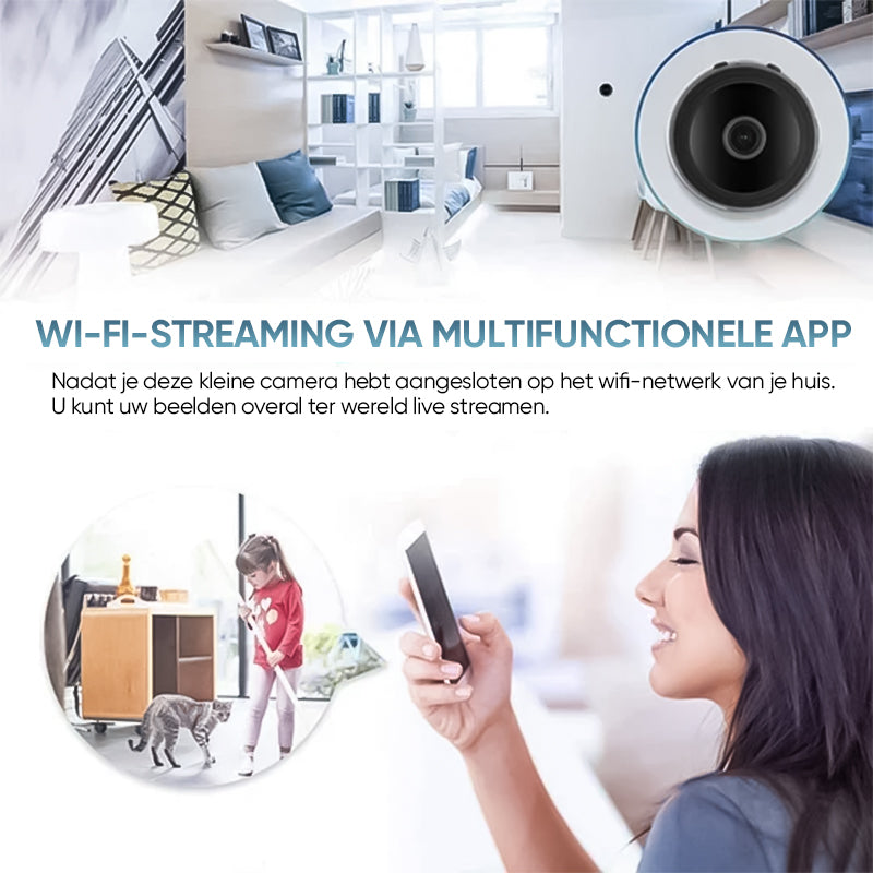 1080p magnetische upgrade mini-WIFI-camera groothoek