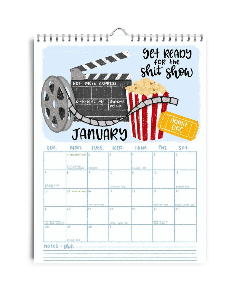 Hier gaan we verdomme weer 2025 kalender