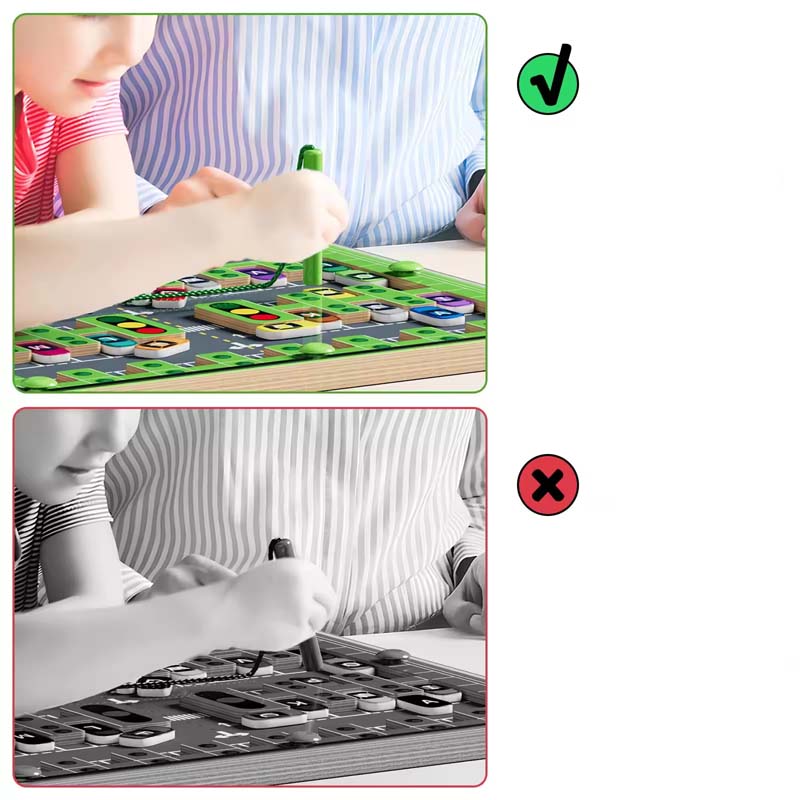 Magnetisch alfabet-parkeerspeelgoed