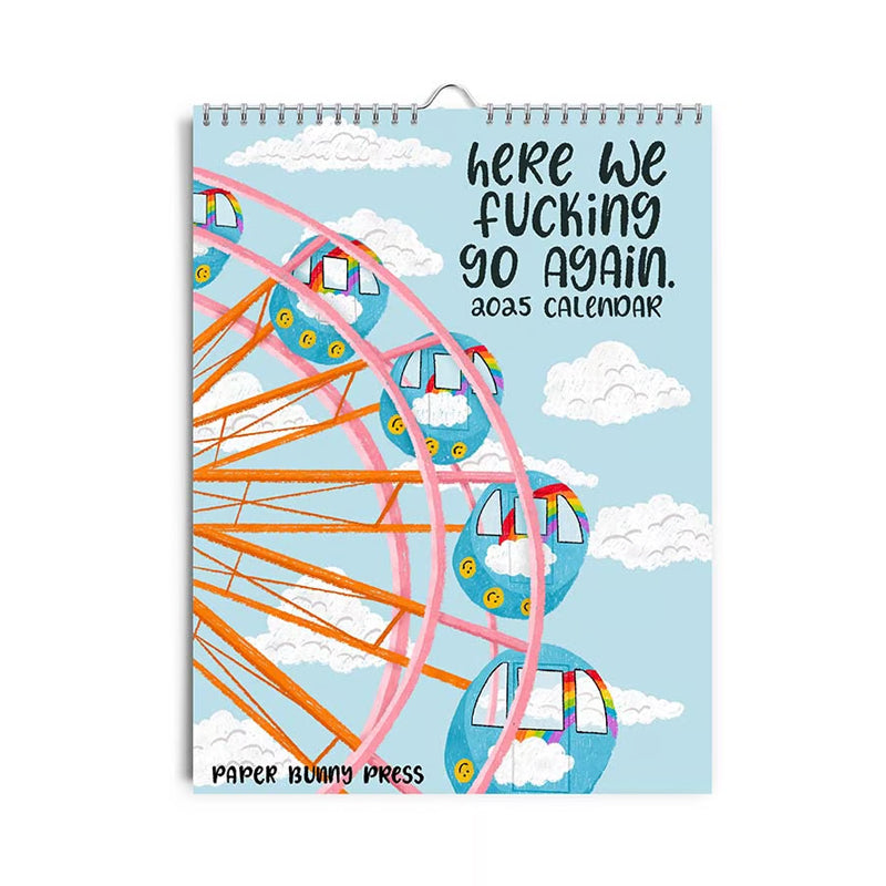 Hier gaan we verdomme weer 2025 kalender