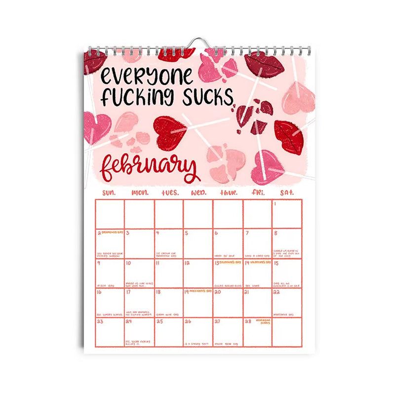 Hier gaan we verdomme weer 2025 kalender