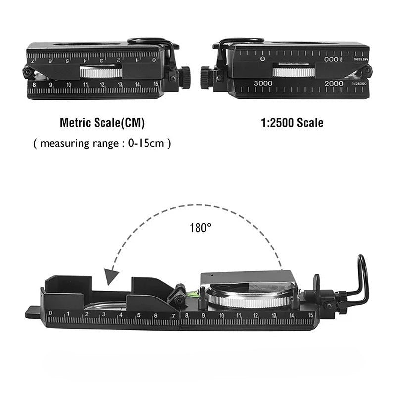 Multifunctioneel militair gericht navigatiekompas
