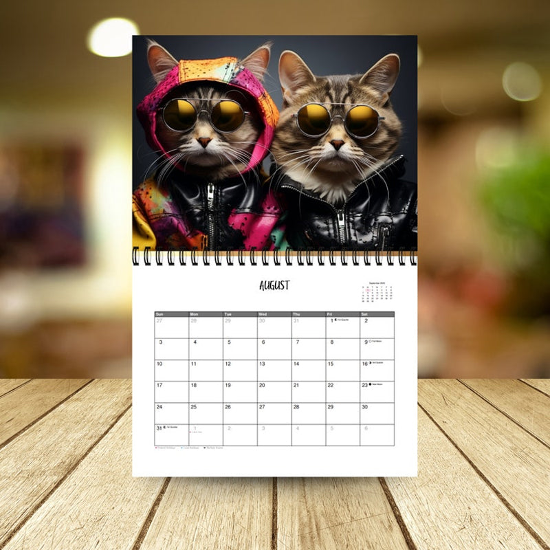 2025 Stijlvolle kattenkalender/cadeau voor kattenliefhebber