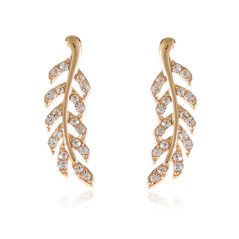 blad Stud Oorbellen Dagelijkse oor klimmers voor dames