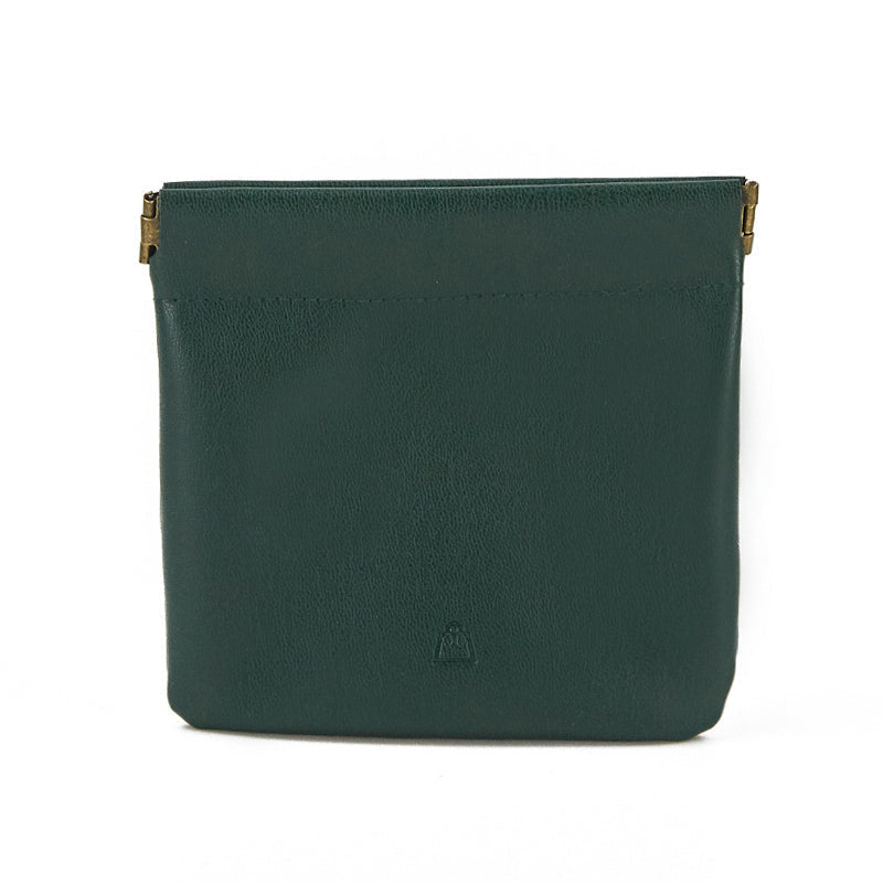 Leren knijp portemonnee