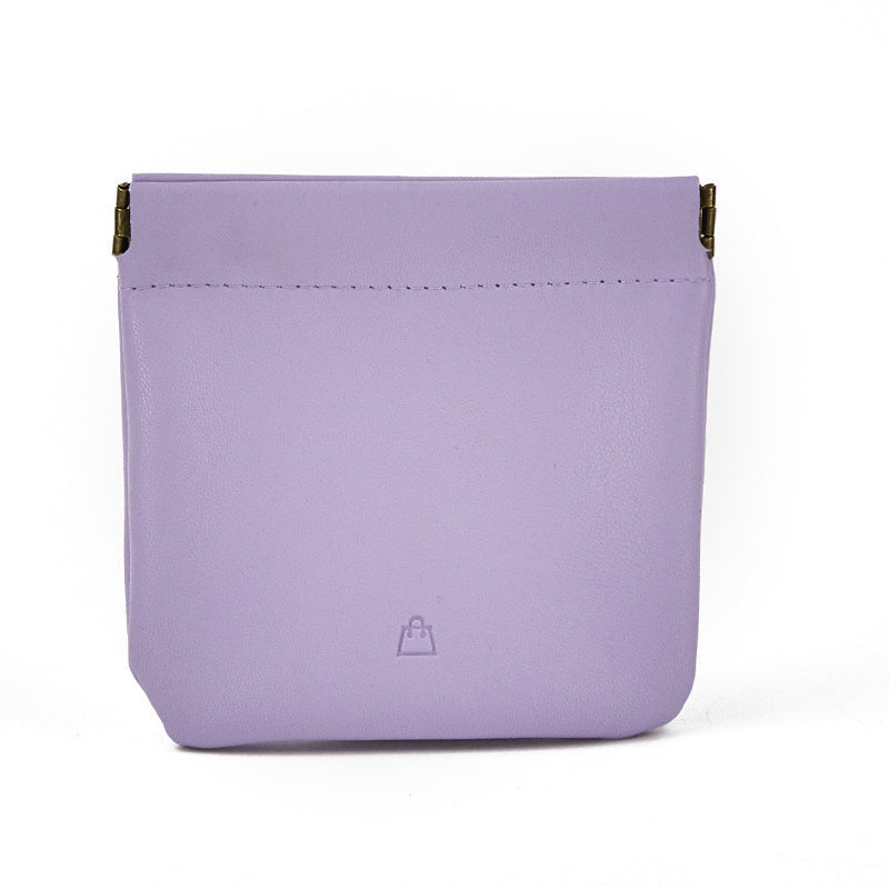 Leren knijp portemonnee