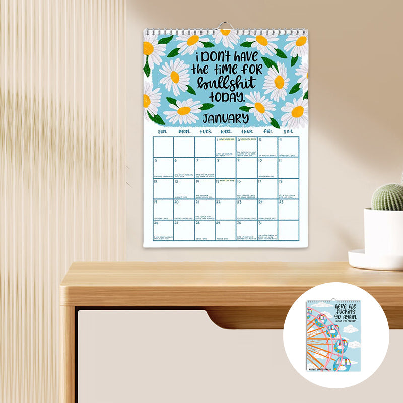 Hier gaan we verdomme weer 2025 kalender