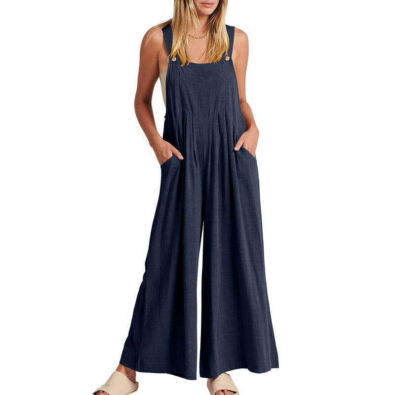 Mouwloze jumpsuit voor dames