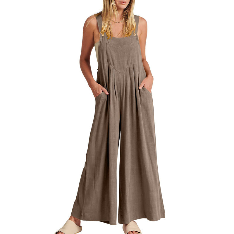 Mouwloze jumpsuit voor dames