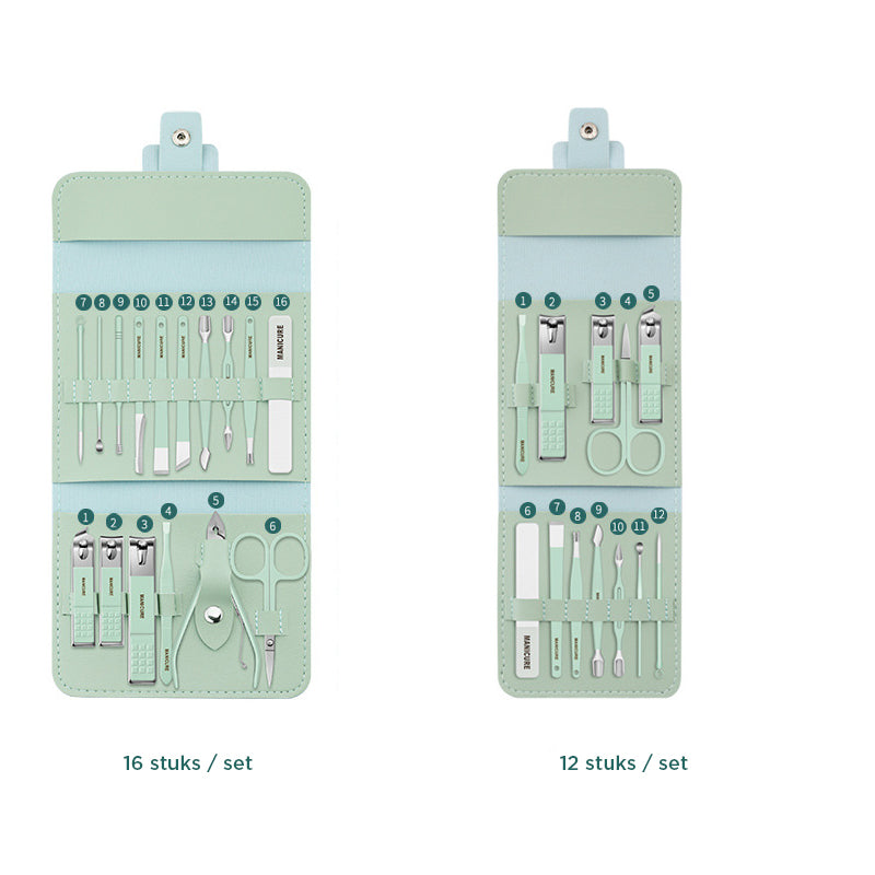 Nagelknipper draagbare set (12/16st)