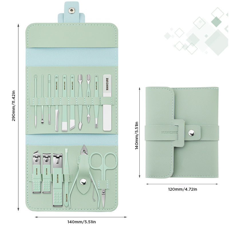 Nagelknipper draagbare set (12/16st)