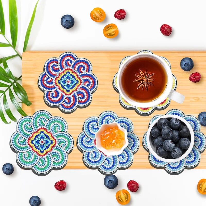 Diamond Craft Onderzetter Diamond Painted Onderzetter (Mandala)