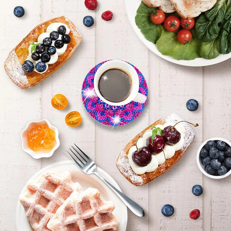 Diamond Craft Onderzetter Diamond Painted Onderzetter (Mandala)