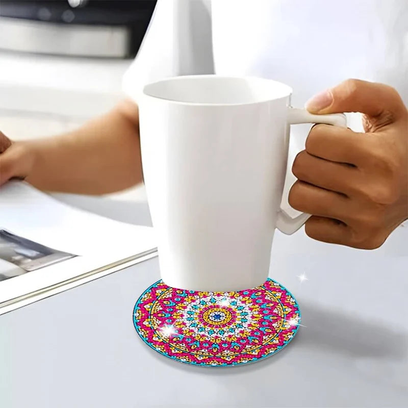 Diamond Craft Onderzetter Diamond Painted Onderzetter (Mandala)