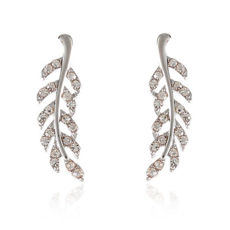 blad Stud Oorbellen Dagelijkse oor klimmers voor dames