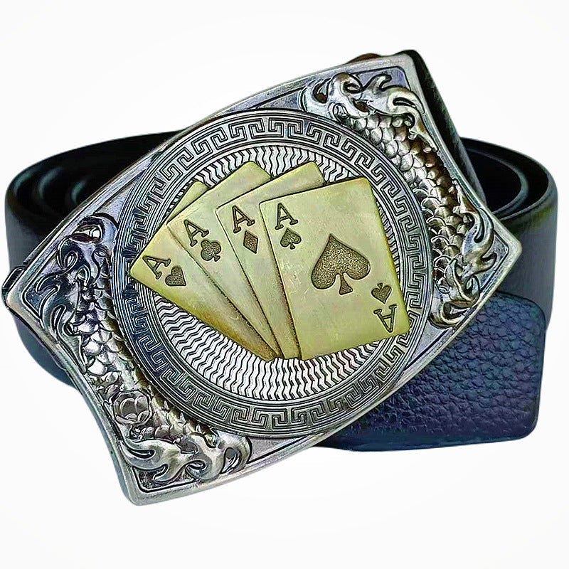 Mode punk lederen riem voor heren