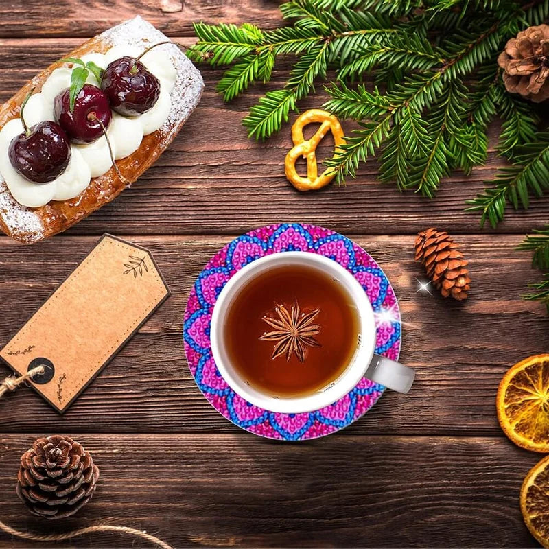 Diamond Craft Onderzetter Diamond Painted Onderzetter (Mandala)