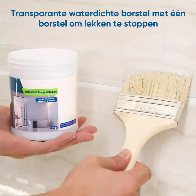 Transparante waterdichte promo coating
