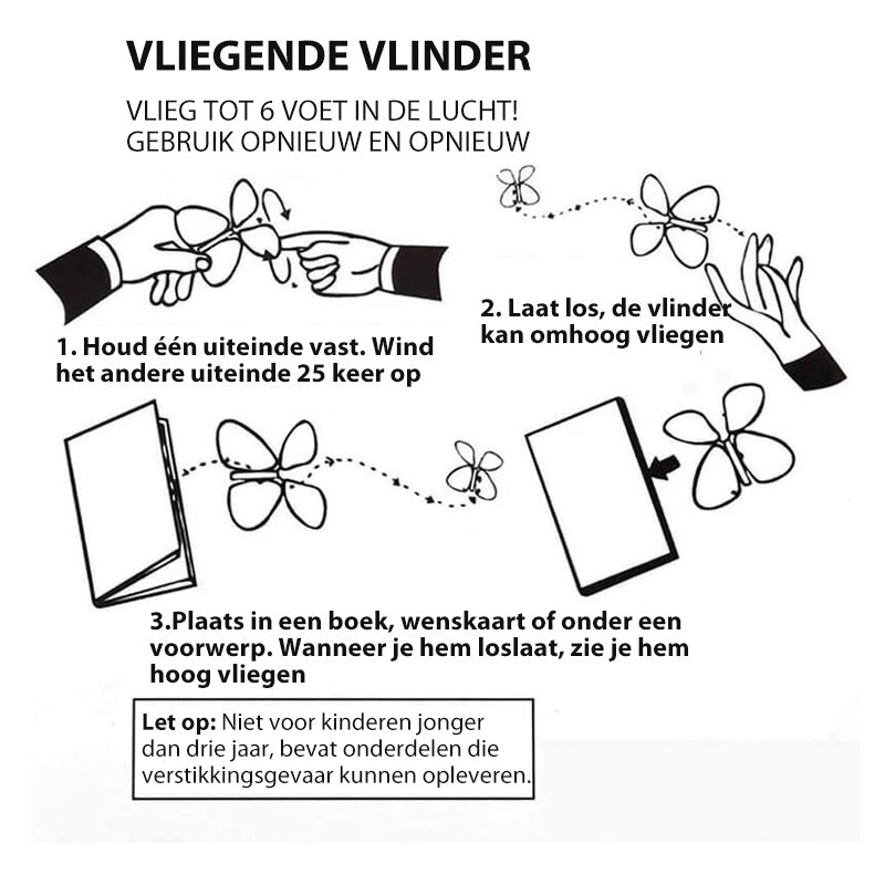 Magische vliegende vlinders