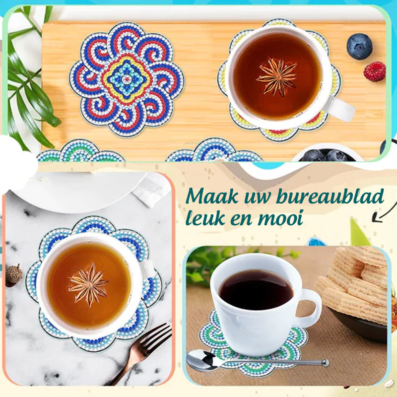 Diamond Craft Onderzetter Diamond Painted Onderzetter (Mandala)