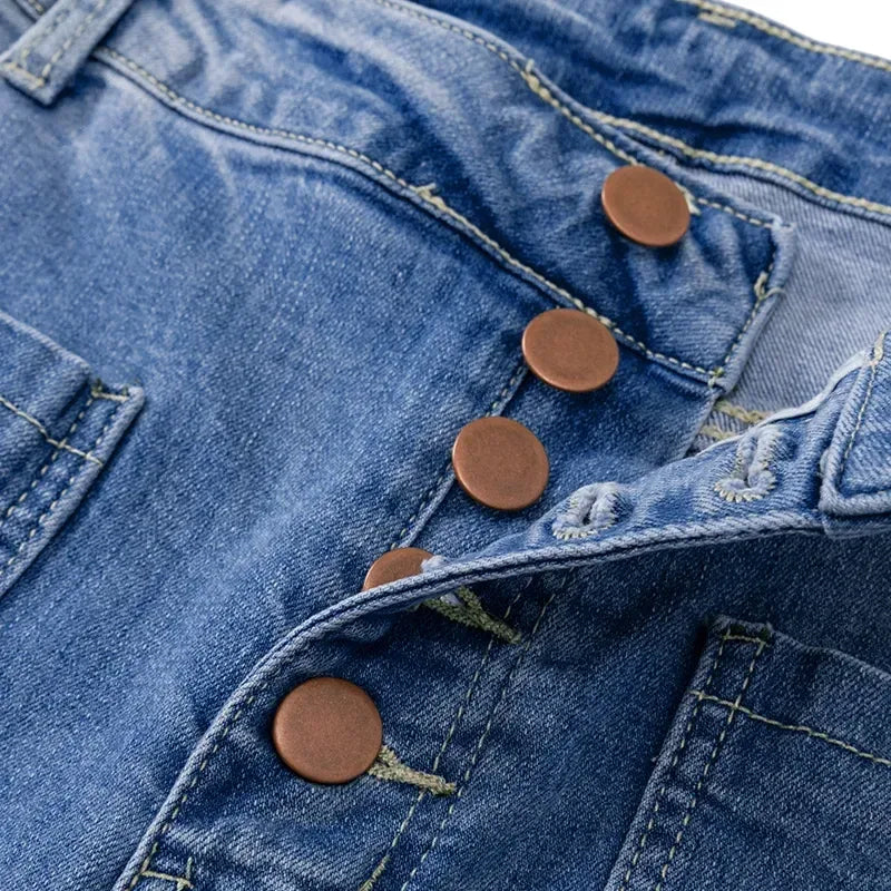 Flare-jeans met hoge taille