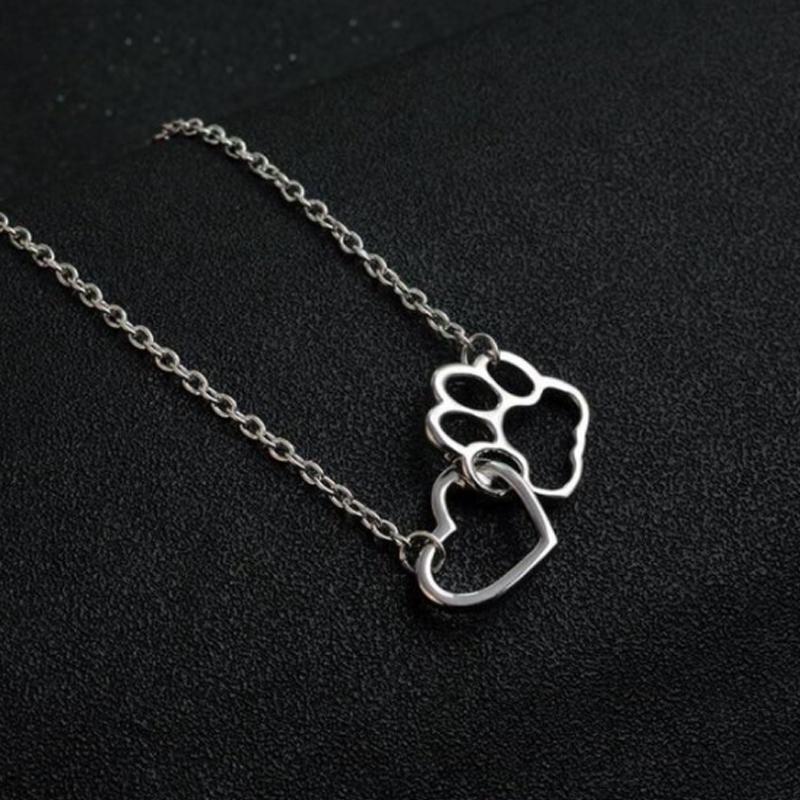 Hond poot hart hanger ketting