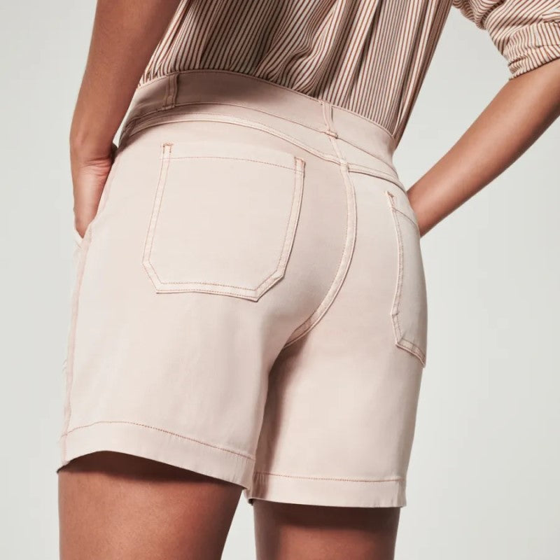 Damesshort van stretchtwill