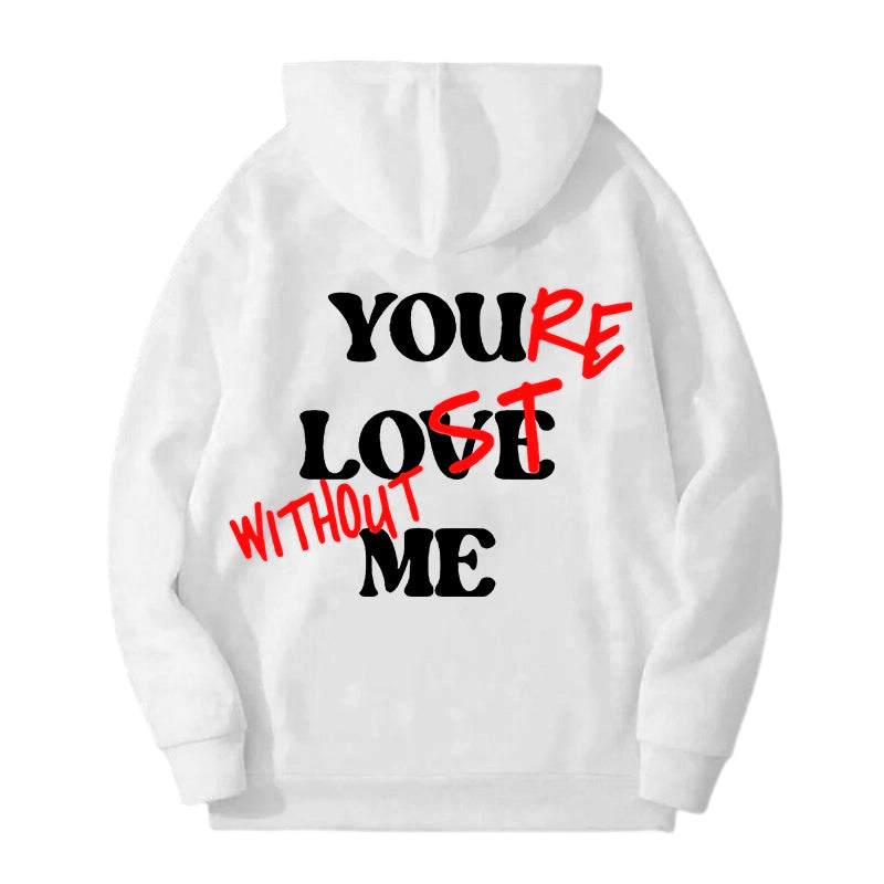 Effen sweatshirt met letterprint