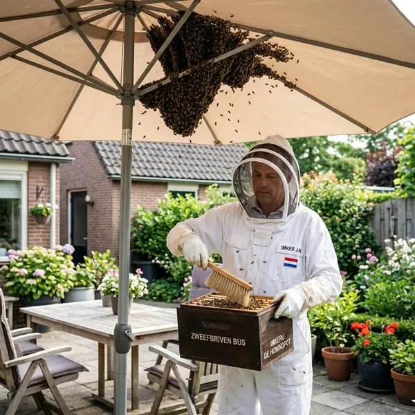 Wat je niet moet doen bij een bijenzwerm