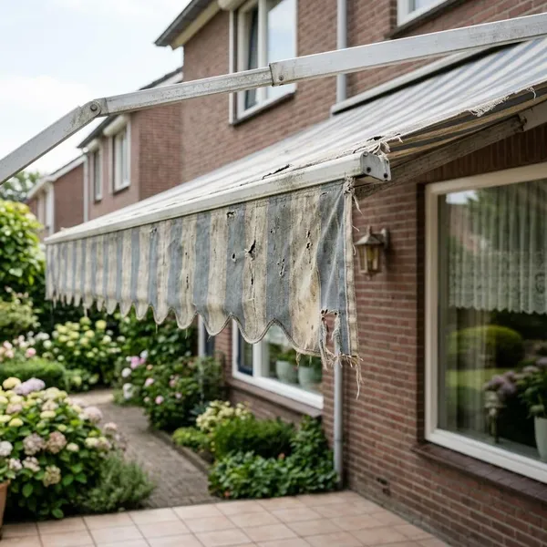 doek zonnescherm vervangen