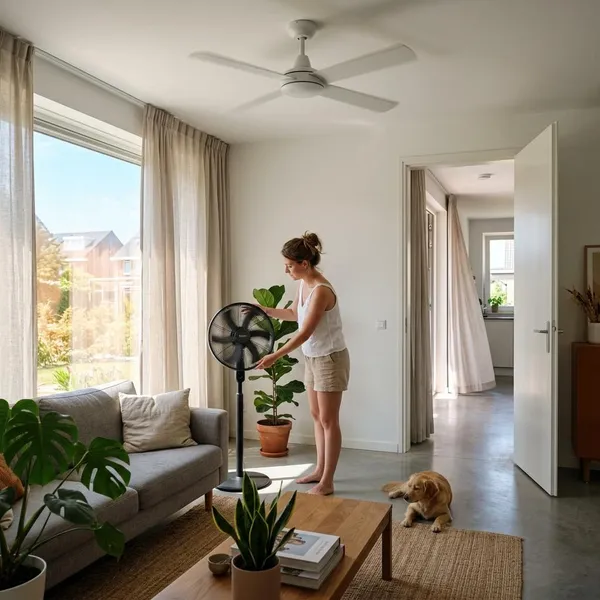 Waarom een ventilator verkoelend aanvoelt