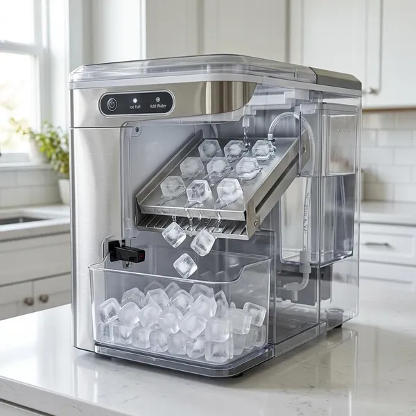 hoe werkt een ijsblokjesmachine