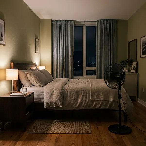 Beste plek voor een ventilator in de slaapkamer