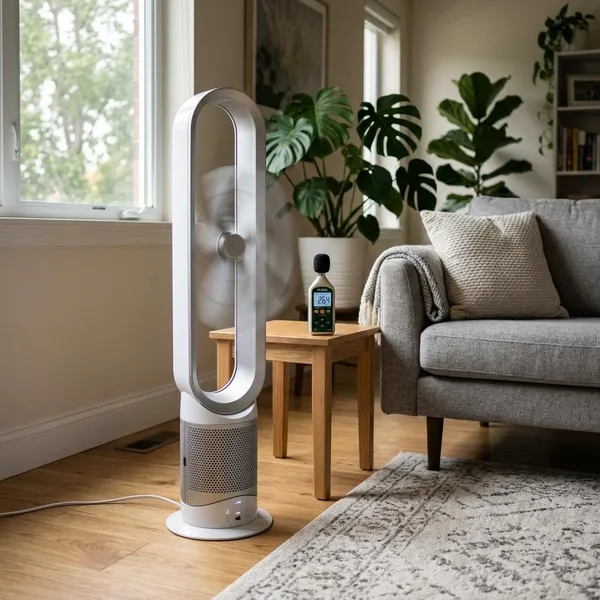 hoeveel decibel maakt een ventilator