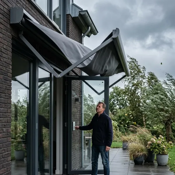 Hoeveel wind een zonnescherm meestal aankan
