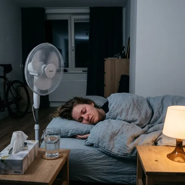 Kan een ventilator de hele nacht aan