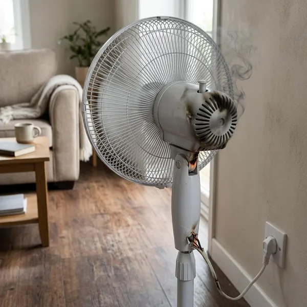 kan een ventilator in brand vliegen