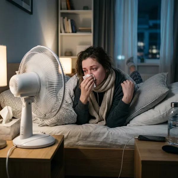 kan je verkouden worden van een ventilator