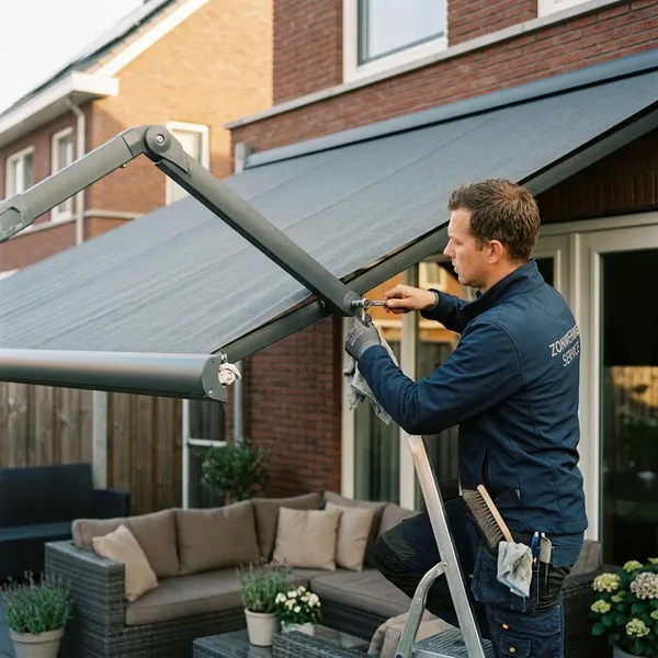 Levensduur van een knikarm zonnescherm verlengen