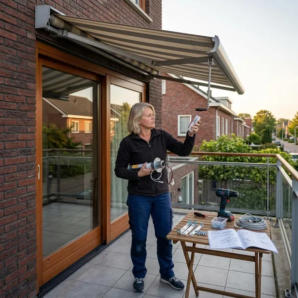 Wanneer je een bestaand zonnescherm elektrisch kunt maken
