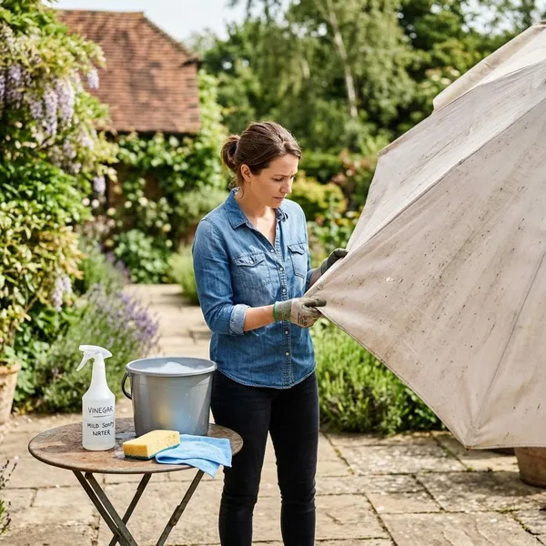 Parasol beschermen na het schoonmaken