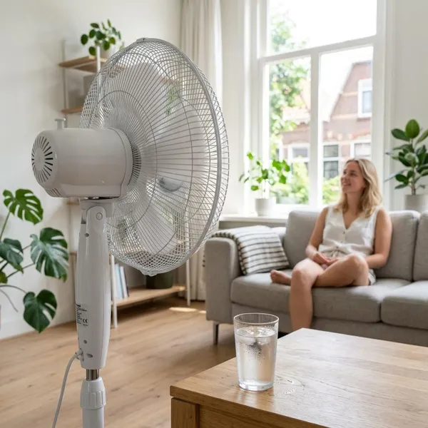 ventilator met koude lucht