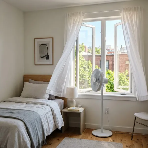 Kamer afkoelen met één ventilator
