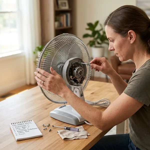 Ventilator weer monteren en testen
