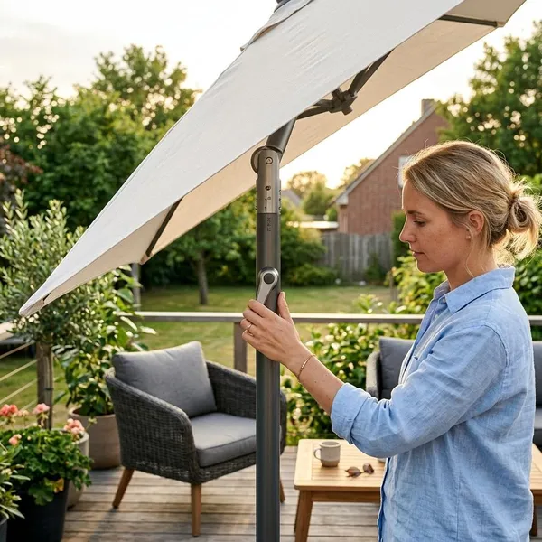 Waarom een kantelbare parasol handig is